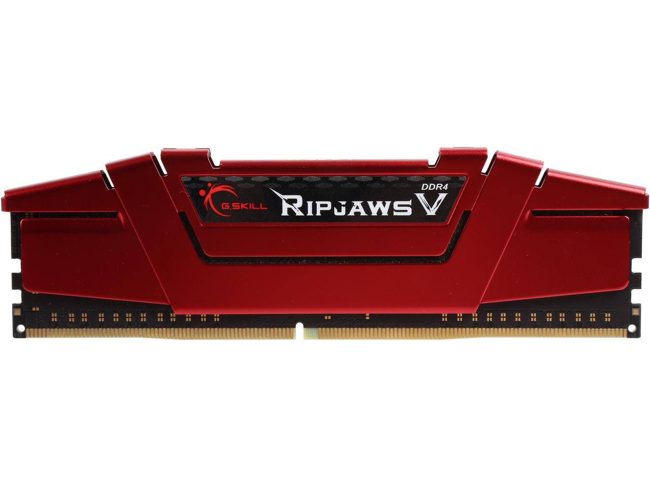 G.SKILL Ripjaws V Series 8GB 288-Pin DDR4 SDRAM DDR4 2400 (PC4 19200) Desktop Memory Model F4-2400C15S-8GVR