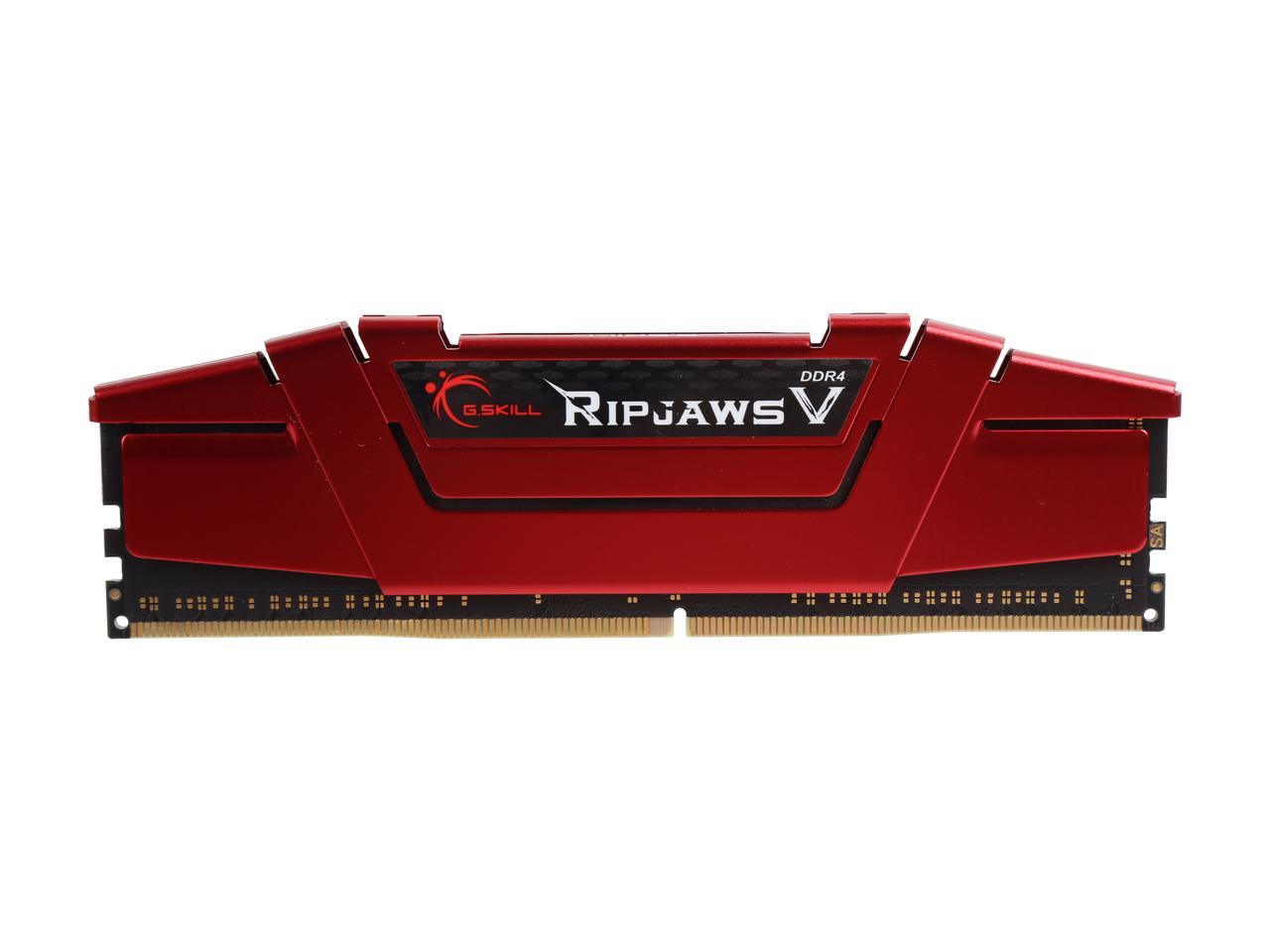 G.SKILL Ripjaws V Series 8GB 288-Pin DDR4 SDRAM DDR4 2400 (PC4 19200) Desktop Memory Model F4-2400C15S-8GVR