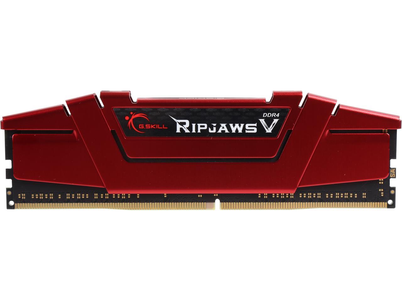 G.SKILL Ripjaws V Series 8GB 288-Pin DDR4 SDRAM DDR4 2666 (PC4 21300) Desktop Memory Model F4-2666C15S-8GVR