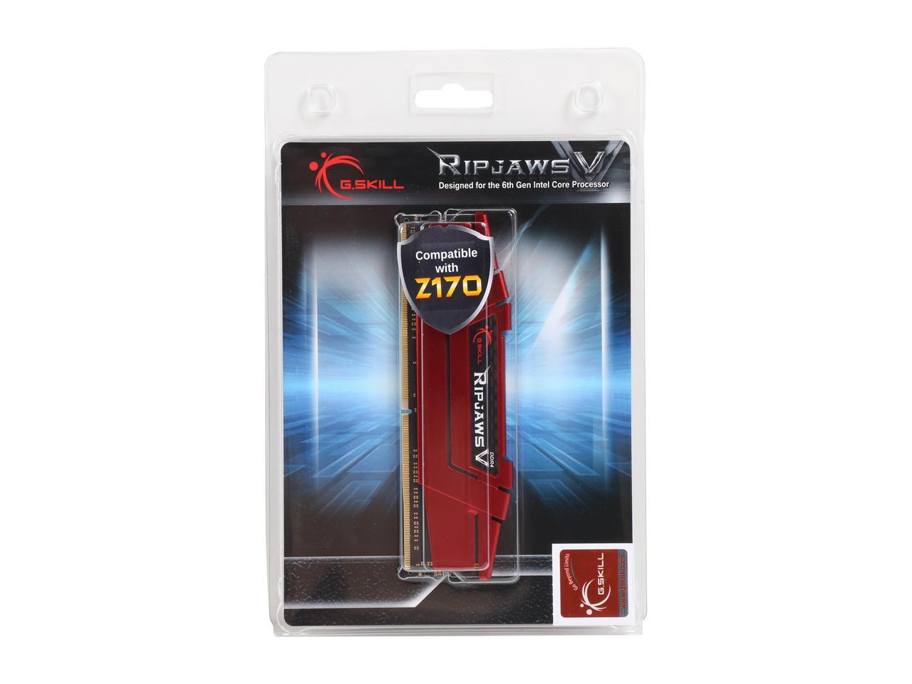 G.SKILL Ripjaws V Series 16GB 288-Pin DDR4 SDRAM DDR4 2800 (PC4 22400) Desktop Memory Model F4-2800C15S-16GVR