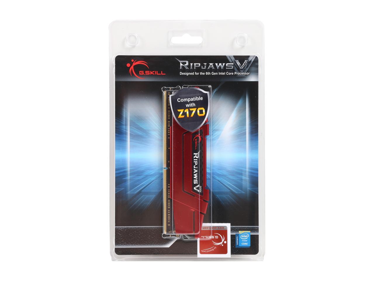 G.SKILL Ripjaws V Series 16GB 288-Pin DDR4 SDRAM DDR4 3000 (PC4 24000) Desktop Memory Model F4-3000C15S-16GVR