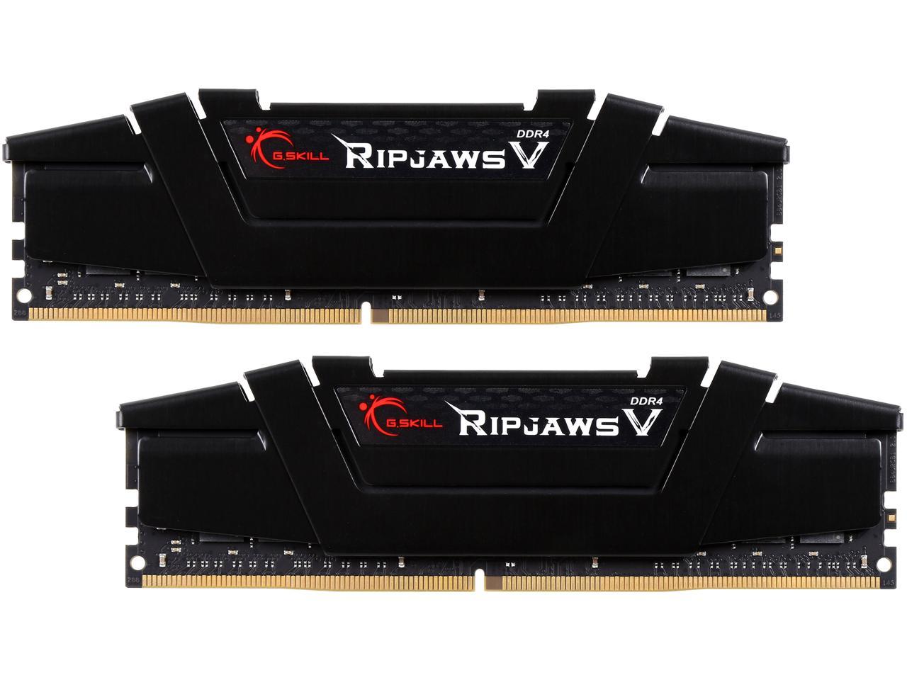 G.SKILL Ripjaws V Series 32GB (2 x 16GB) 288-Pin DDR4 SDRAM DDR4 3200 (PC4 25600) Desktop Memory Model F4-3200C16D-32GVK
