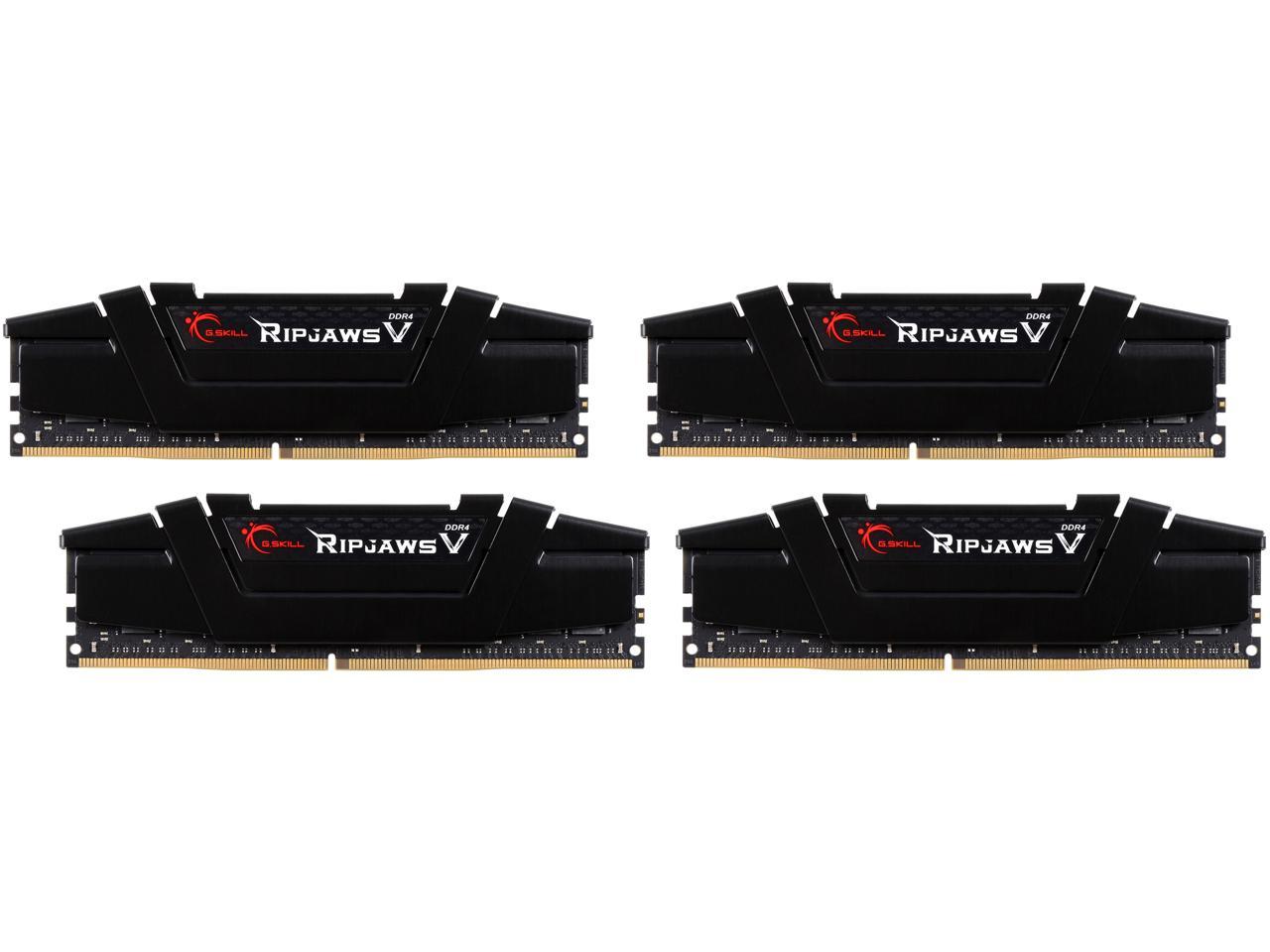 G.SKILL Ripjaws V Series 64GB (4 x 16GB) 288-Pin DDR4 SDRAM DDR4 3200 (PC4 25600) Intel XMP 2.0 Desktop Memory Model F4-3200C16Q-64GVK
