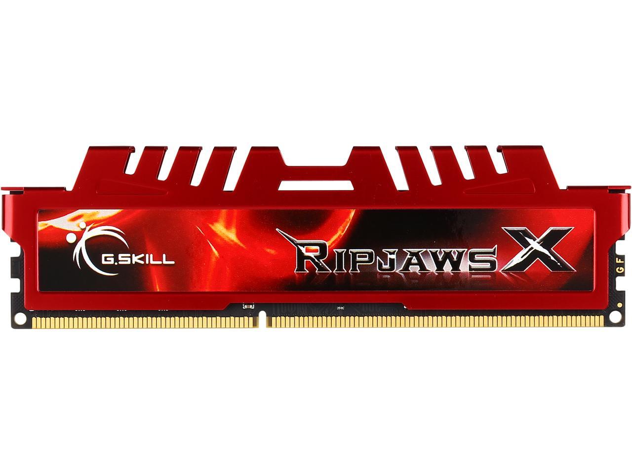 G.SKILL Ripjaws X Series 8GB 240-Pin DDR3 SDRAM DDR3L 1600 (PC3L 12800) Intel 100/9/8/7/6 Series Desktop Memory Model F3-1600C9S-8GXLL