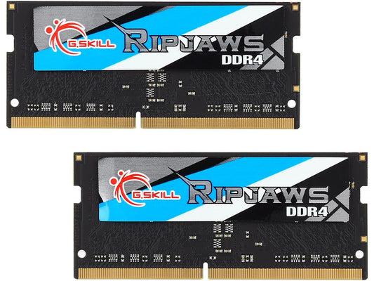 G.SKILL Ripjaws Series 8GB (2 x 4GB) 260-Pin DDR4 SO-DIMM DDR4 2400 (PC4 19200) Laptop Memory Model F4-2400C16D-8GRS