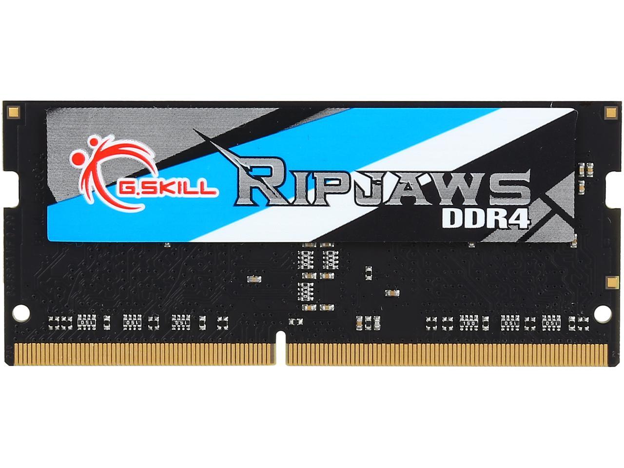 G.SKILL Ripjaws Series 4GB 260-Pin DDR4 SO-DIMM DDR4 2666 (PC4 21300) Laptop Memory Model F4-2666C18S-4GRS