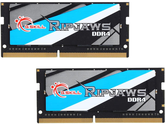 G.SKILL Ripjaws Series 32GB (2 x 16GB) 260-Pin DDR4 SO-DIMM DDR4 2666 (PC4 21300) Laptop Memory Model F4-2666C18D-32GRS