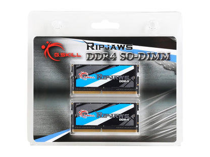 G.SKILL Ripjaws Series 32GB (2 x 16GB) 260-Pin DDR4 SO-DIMM DDR4 2666 (PC4 21300) Laptop Memory Model F4-2666C18D-32GRS