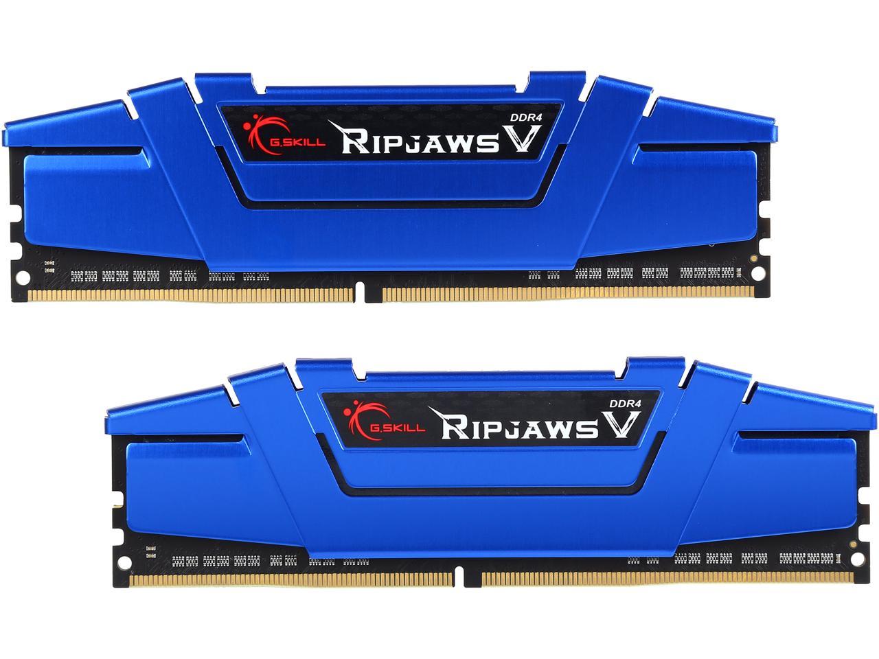 G.SKILL Ripjaws V Series 16GB (2 x 8GB) 288-Pin DDR4 SDRAM DDR4 2400 (PC4 19200) Desktop Memory Model F4-2400C15D-16GVB