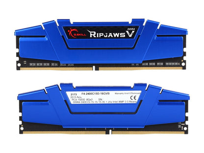 G.SKILL Ripjaws V Series 16GB (2 x 8GB) 288-Pin DDR4 SDRAM DDR4 2400 (PC4 19200) Desktop Memory Model F4-2400C15D-16GVB