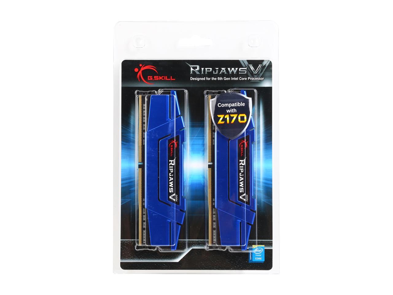 G.SKILL Ripjaws V Series 16GB (2 x 8GB) 288-Pin DDR4 SDRAM DDR4 2400 (PC4 19200) Desktop Memory Model F4-2400C15D-16GVB