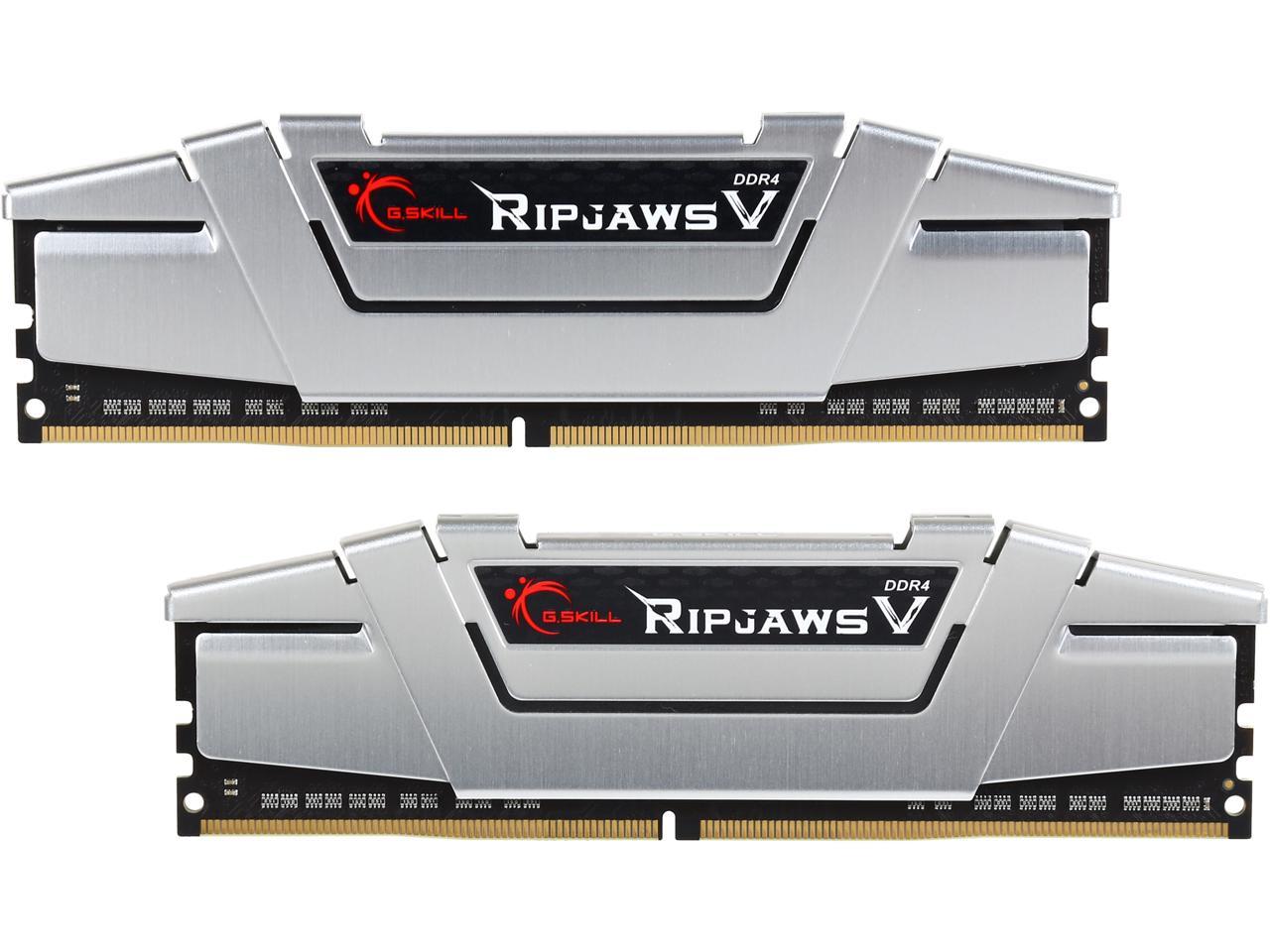 G.SKILL Ripjaws V Series 16GB (2 x 8GB) 288-Pin DDR4 SDRAM DDR4 2400 (PC4 19200) Desktop Memory Model F4-2400C15D-16GVS