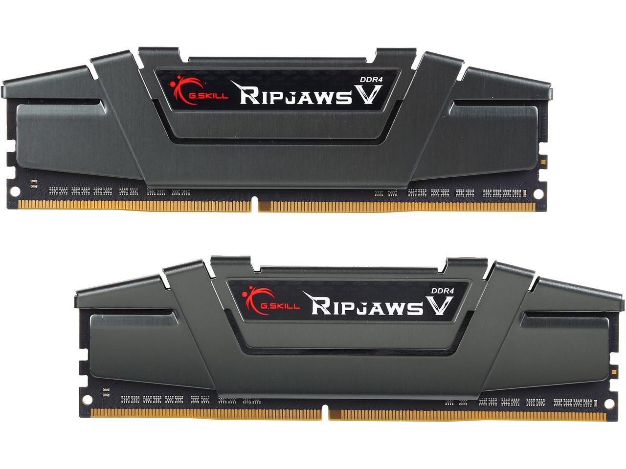G.SKILL Ripjaws V Series 16GB (2 x 8GB) 288-Pin DDR4 SDRAM DDR4 3000 (PC4 24000) Desktop Memory Model F4-3000C15D-16GVGB
