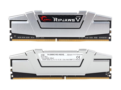 G.SKILL Ripjaws V Series 16GB (2 x 8GB) 288-Pin DDR4 SDRAM DDR4 3000 (PC4 24000) Desktop Memory Model F4-3000C15D-16GVS