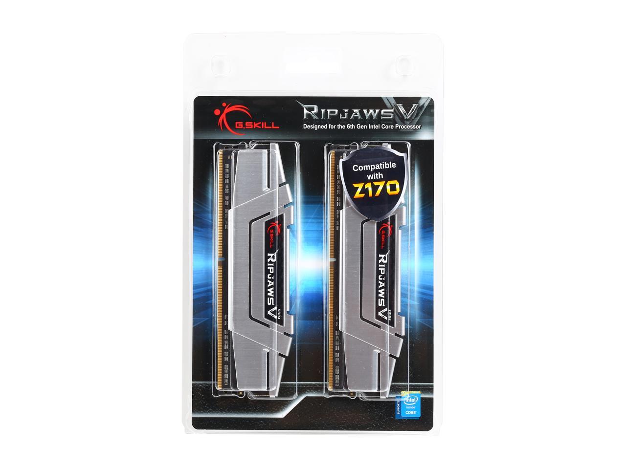 G.SKILL Ripjaws V Series 16GB (2 x 8GB) 288-Pin DDR4 SDRAM DDR4 3000 (PC4 24000) Desktop Memory Model F4-3000C15D-16GVS