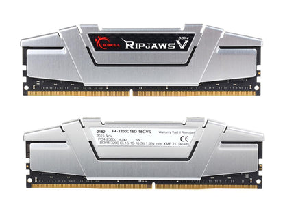 G.SKILL Ripjaws V Series 16GB (2 x 8GB) 288-Pin DDR4 SDRAM DDR4 3200 (PC4 25600) Desktop Memory Model F4-3200C16D-16GVS