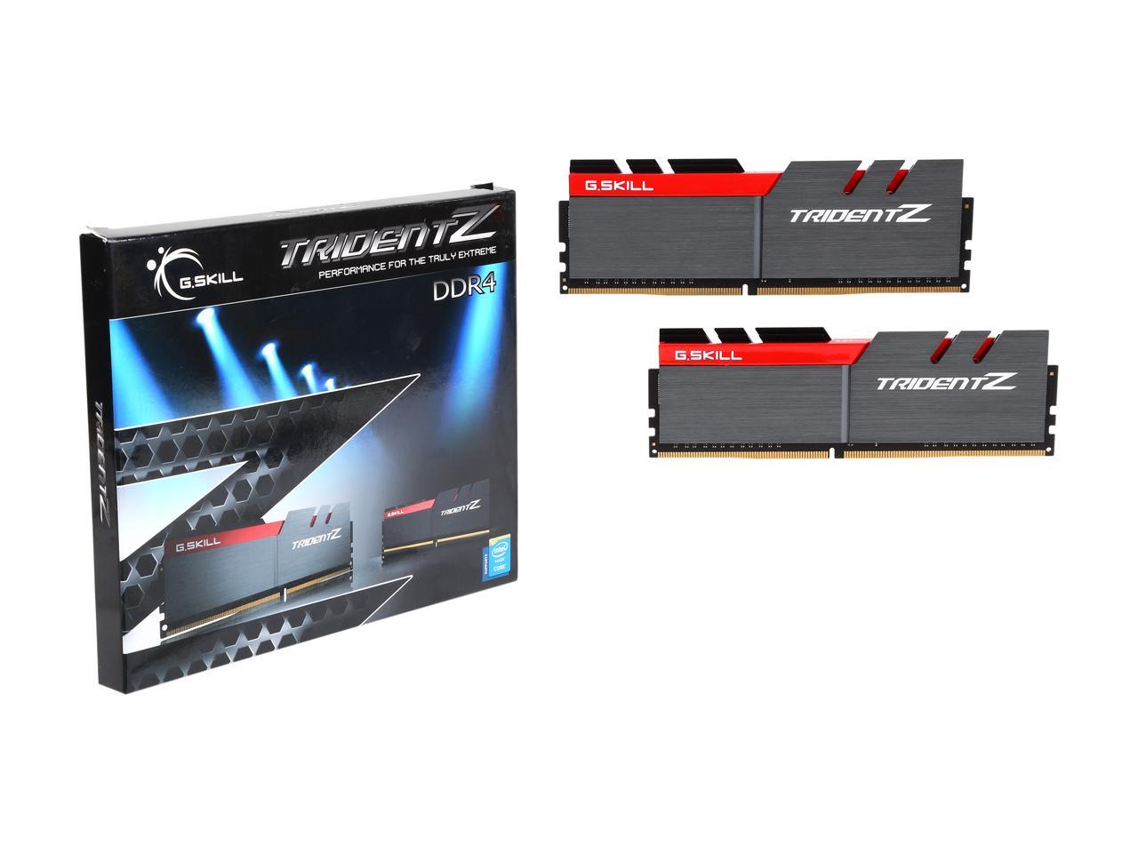 G.SKILL TridentZ Series 16GB (2 x 8GB) 288-Pin DDR4 SDRAM DDR4 3600 (PC4 28800) Intel Z170 / Z270 / Z370 / X299 Desktop Memory Model F4-3600C17D-16GTZ
