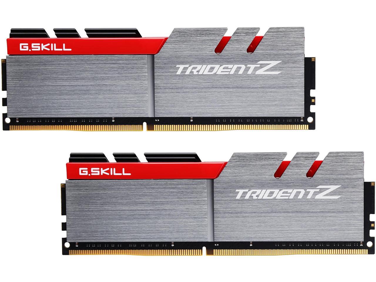 G.SKILL TridentZ Series 32GB (2 x 16GB) 288-Pin DDR4 SDRAM DDR4 3200 (PC4 25600) Intel Z370 Platform Desktop Memory Model F4-3200C16D-32GTZA