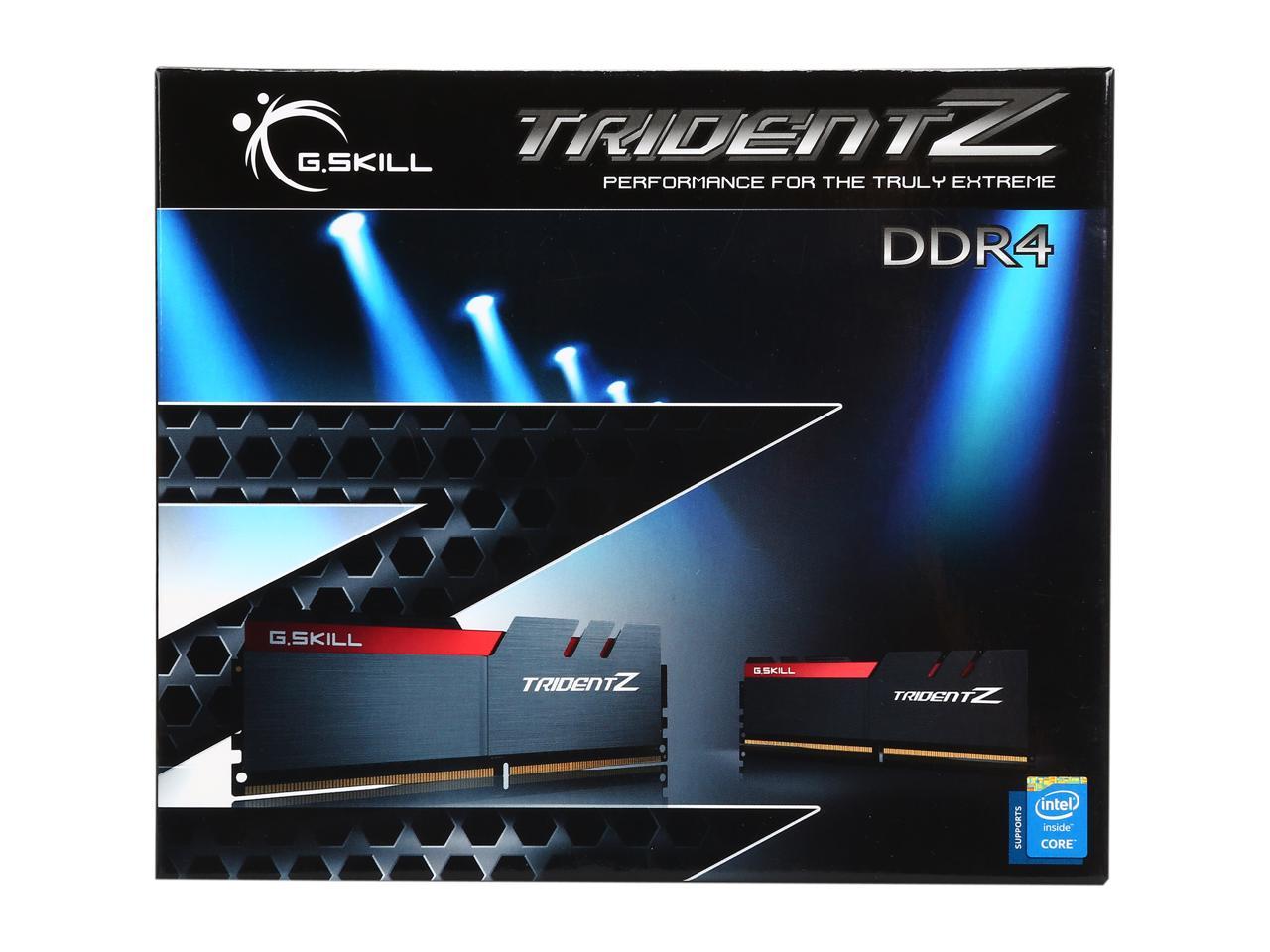 G.SKILL TridentZ Series 32GB (2 x 16GB) 288-Pin DDR4 SDRAM DDR4 3000 (PC4 24000) Intel Z370 Platform Desktop Memory Model F4-3000C14D-32GTZ