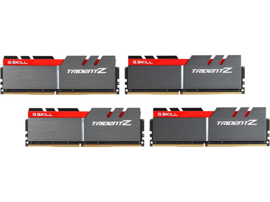 G.SKILL TridentZ Series 64GB (4 x 16GB) 288-Pin DDR4 SDRAM DDR4 3000 (PC4 24000) Intel Z370 Platform Desktop Memory Model F4-3000C14Q-64GTZ