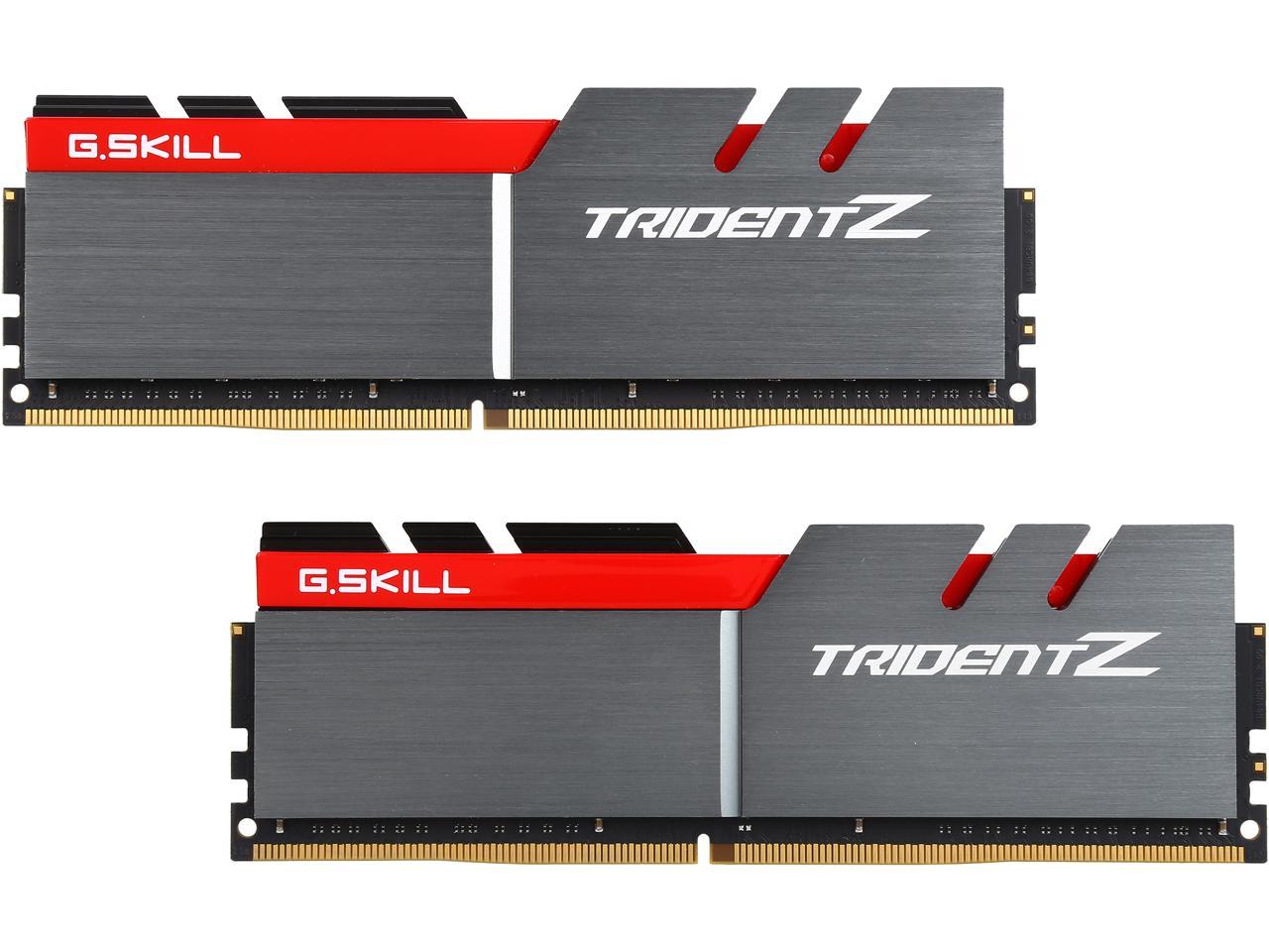 G.SKILL TridentZ Series 32GB (2 x 16GB) 288-Pin DDR4 SDRAM DDR4 3200 (PC4 25600) Intel Z370 Platform Desktop Memory Model F4-3200C14D-32GTZ