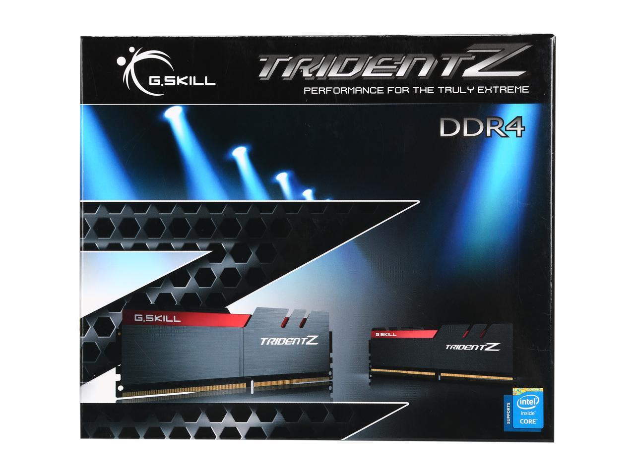 G.SKILL TridentZ Series 64GB (4 x 16GB) 288-Pin DDR4 SDRAM DDR4 3200 (PC4 25600) Intel Z370 Platform Desktop Memory Model F4-3200C14Q-64GTZ