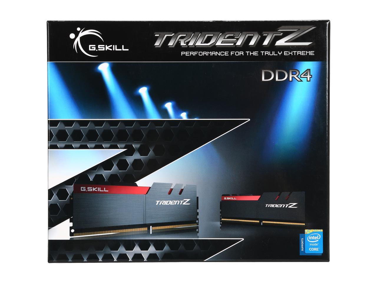 G.SKILL TridentZ Series 32GB (4 x 8GB) 288-Pin DDR4 SDRAM DDR4 3200 (PC4 25600) Intel Z370 Platform Desktop Memory Model F4-3200C15Q-32GTZ