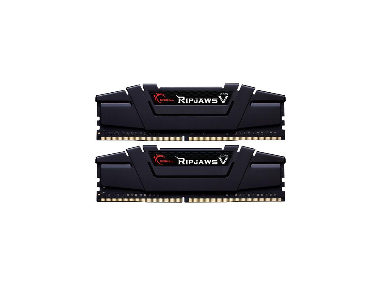 G.SKILL Ripjaws V Series 32GB (2 x 16GB) 288-Pin DDR4 SDRAM DDR4 3000 (PC4 24000) Desktop Memory Model F4-3000C14D-32GVK