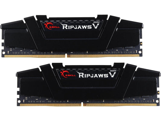 G.SKILL Ripjaws V Series 32GB (2 x 16GB) 288-Pin DDR4 SDRAM DDR4 3200 (PC4 25600) Desktop Memory Model F4-3200C14D-32GVK