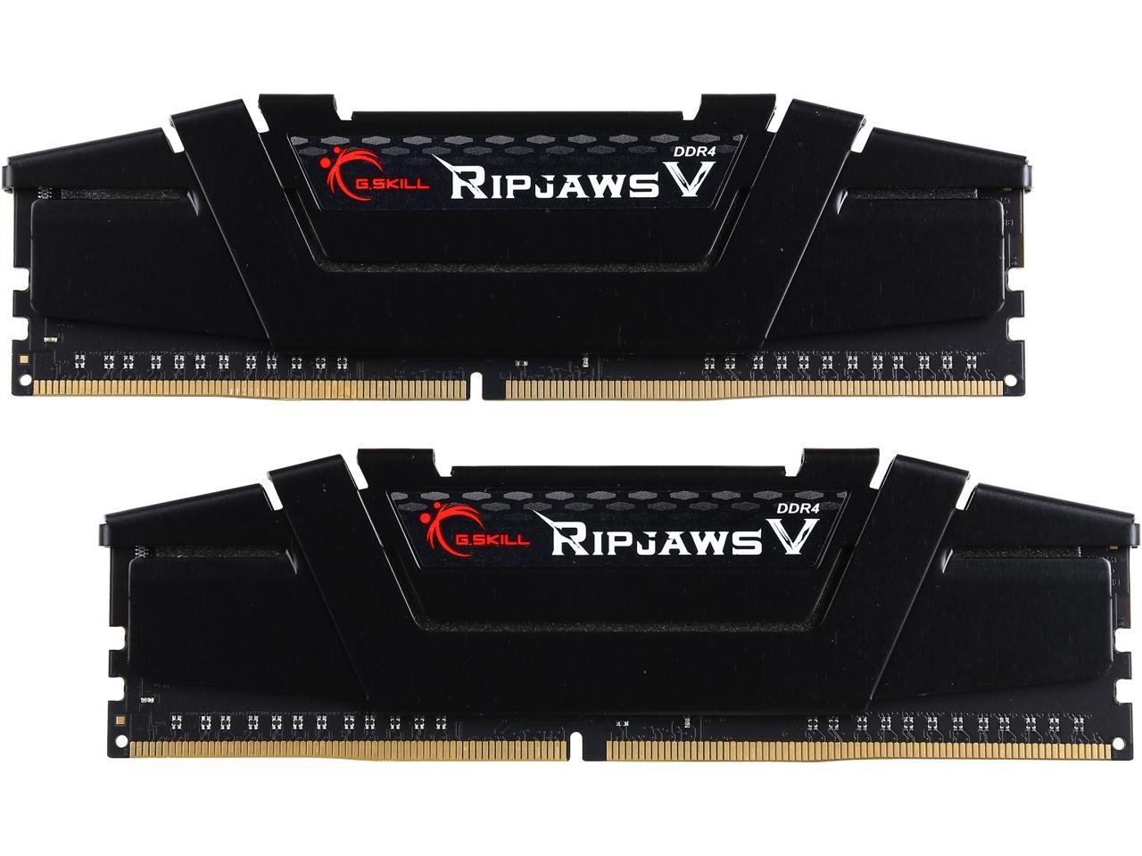 G.SKILL Ripjaws V Series 16GB (2 x 8GB) 288-Pin DDR4 SDRAM DDR4 3200 (PC4 25600) Desktop Memory Model F4-3200C15D-16GVK