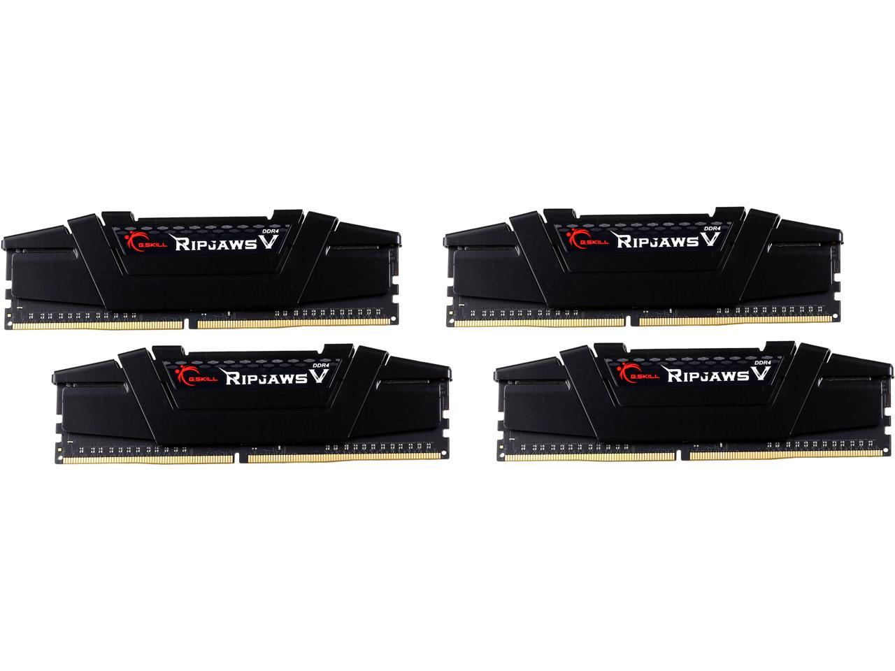 G.SKILL Ripjaws V Series 32GB (4 x 8GB) 288-Pin DDR4 SDRAM DDR4 3200 (PC4 25600) Desktop Memory Model F4-3200C15Q-32GVK