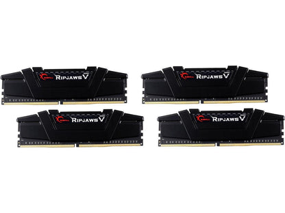 G.SKILL Ripjaws V Series 32GB (4 x 8GB) 288-Pin DDR4 SDRAM DDR4 3200 (PC4 25600) Desktop Memory Model F4-3200C15Q-32GVK