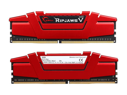 G.SKILL Ripjaws V Series 16GB (2 x 8GB) 288-Pin DDR4 SDRAM DDR4 3000 (PC4 24000) Desktop Memory Model F4-3000C14D-16GVR