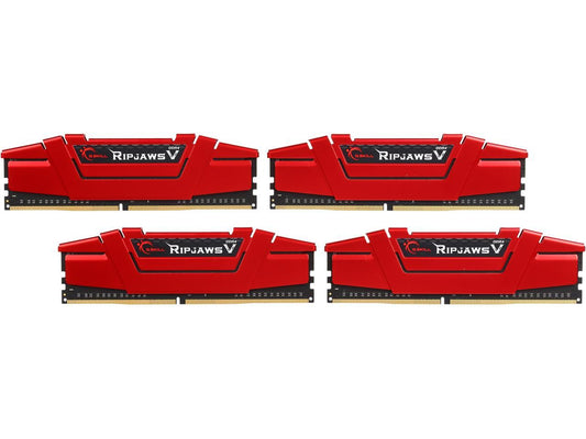 G.SKILL Ripjaws V Series 32GB (4 x 8GB) 288-Pin DDR4 SDRAM DDR4 3000 (PC4 24000) Desktop Memory Model F4-3000C14Q-32GVR