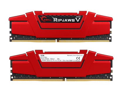 G.SKILL Ripjaws V Series 64GB (4 x 16GB) 288-Pin DDR4 SDRAM DDR4 3000 (PC4 24000) Desktop Memory Model F4-3000C14Q-64GVR