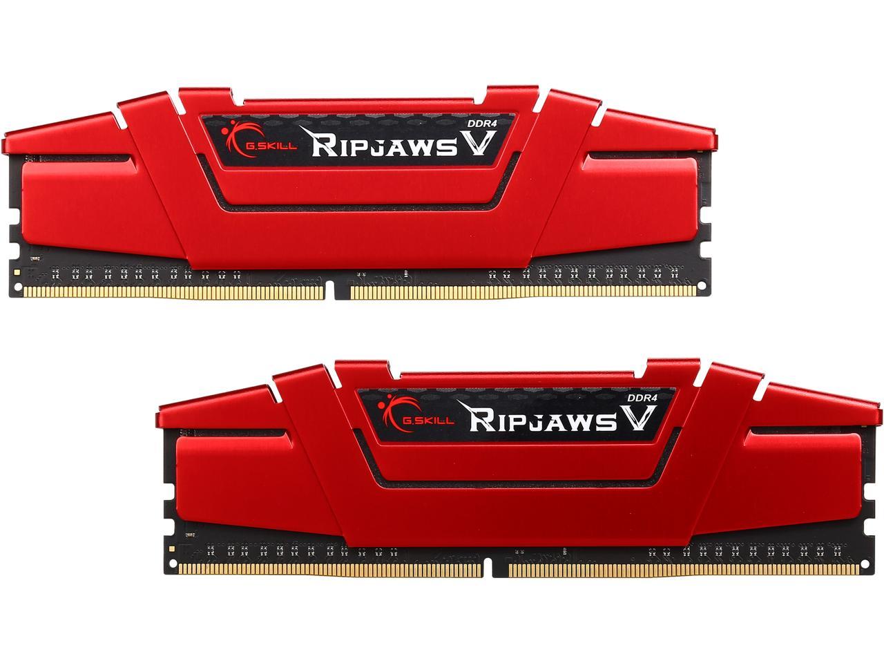 G.SKILL Ripjaws V Series 16GB (2 x 8GB) 288-Pin DDR4 SDRAM DDR4 3200 (PC4 25600) Desktop Memory Model F4-3200C14D-16GVR