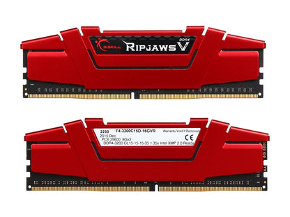 G.SKILL Ripjaws V Series 16GB (2 x 8GB) 288-Pin DDR4 SDRAM DDR4 3200 (PC4 25600) Desktop Memory Model F4-3200C15D-16GVR