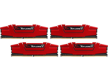 G.SKILL Ripjaws V Series 32GB (4 x 8GB) 288-Pin DDR4 SDRAM DDR4 3200 (PC4 25600) Desktop Memory Model F4-3200C15Q-32GVR