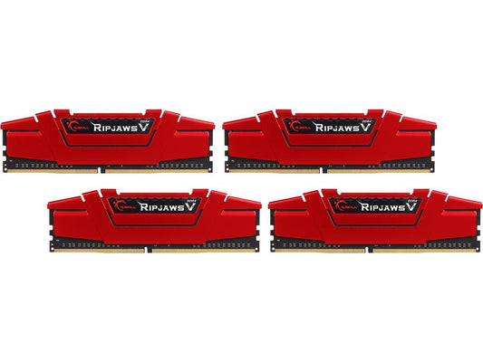 G.SKILL Ripjaws V Series 32GB (4 x 8GB) 288-Pin DDR4 SDRAM DDR4 3200 (PC4 25600) Desktop Memory Model F4-3200C15Q-32GVR