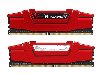 G.SKILL Ripjaws V Series 32GB (4 x 8GB) 288-Pin DDR4 SDRAM DDR4 3200 (PC4 25600) Desktop Memory Model F4-3200C15Q-32GVR