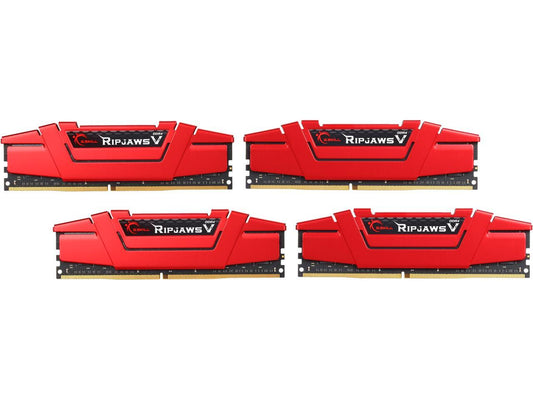 G.SKILL Ripjaws V Series 64GB (4 x 16GB) 288-Pin DDR4 SDRAM DDR4 3200 (PC4 25600) Desktop Memory Model F4-3200C15Q-64GVR