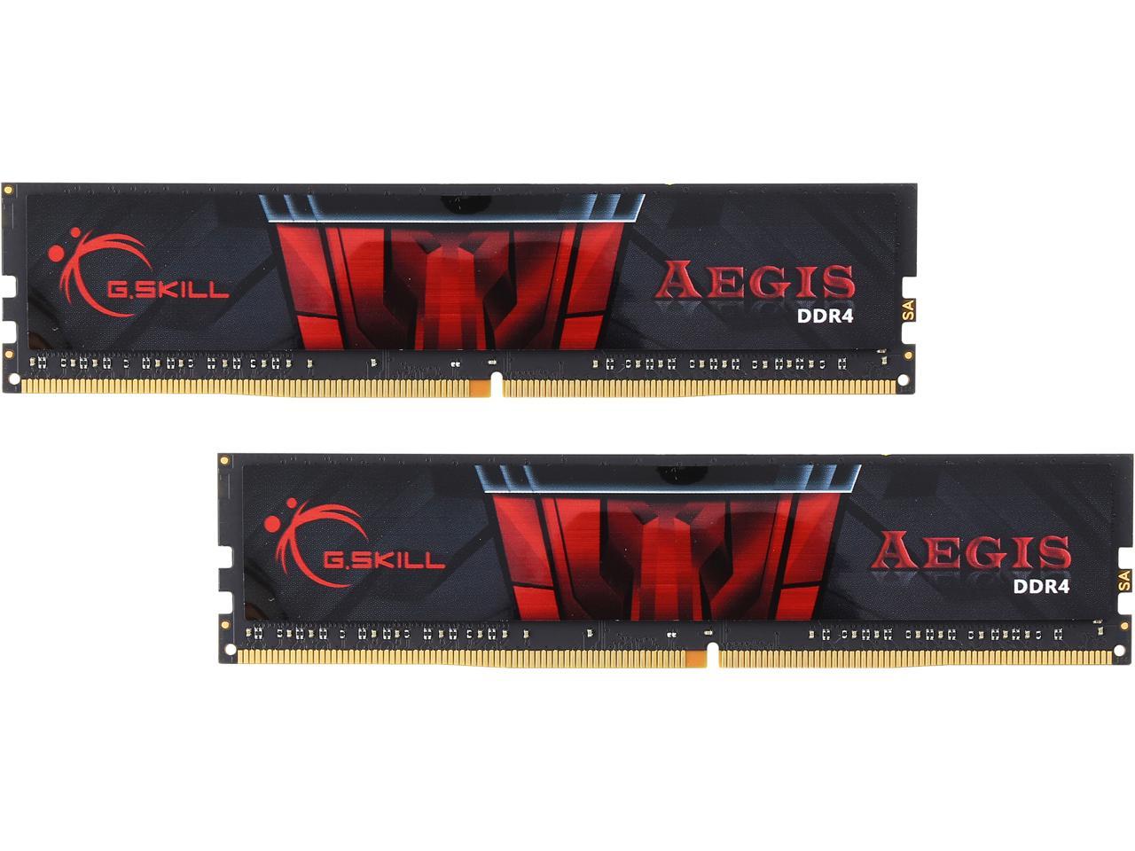 G.SKILL Aegis 8GB (2 x 4GB) 288-Pin DDR4 SDRAM DDR4 2133 (PC4 17000) Intel Z170 Platform / Intel X99 Platform Desktop Memory Model F4-2133C15D-8GIS