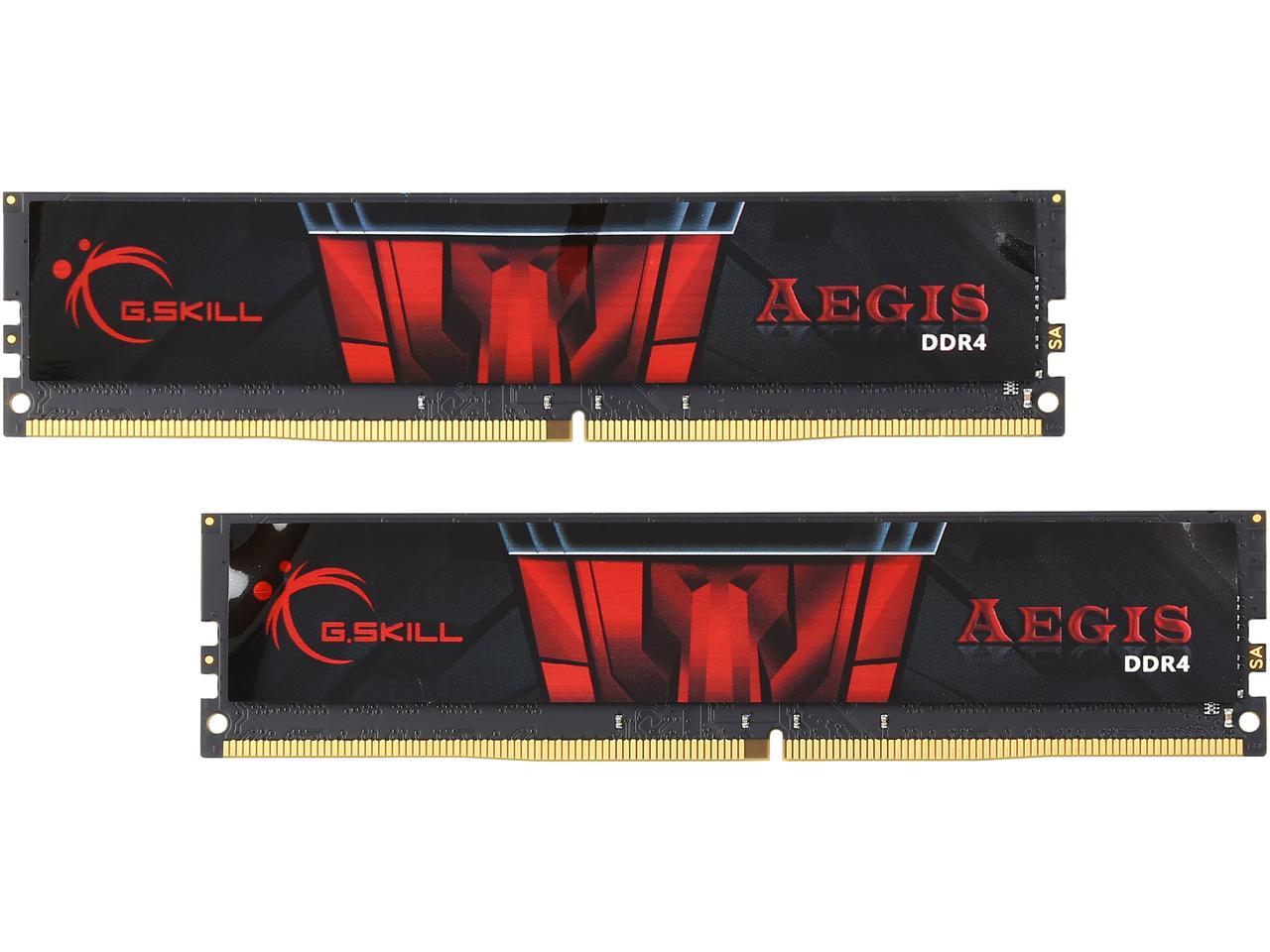 G.SKILL Aegis 16GB (2 x 8GB) 288-Pin DDR4 SDRAM DDR4 2133 (PC4 17000) Desktop Memory Model F4-2133C15D-16GIS