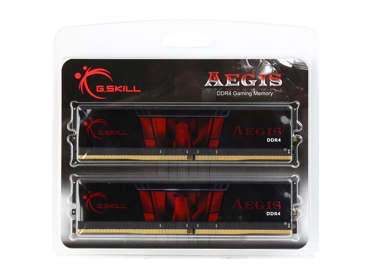 G.SKILL Aegis 16GB (2 x 8GB) 288-Pin DDR4 SDRAM DDR4 2133 (PC4 17000) Desktop Memory Model F4-2133C15D-16GIS