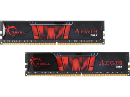 G.SKILL Aegis 8GB (2 x 4GB) 288-Pin DDR4 SDRAM DDR4 2400 (PC4 19200) Desktop Memory Model F4-2400C15D-8GIS