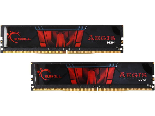 G.SKILL Aegis 16GB (2 x 8GB) 288-Pin DDR4 SDRAM DDR4 2400 (PC4 19200) Desktop Memory Model F4-2400C15D-16GIS