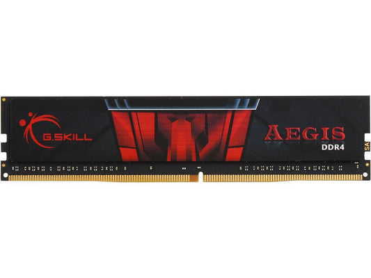 G.SKILL Aegis 4GB 288-Pin DDR4 SDRAM DDR4 2400 (PC4 19200) Intel Z170 Platform / Intel X99 Platform Desktop Memory Model F4-2400C15S-4GIS