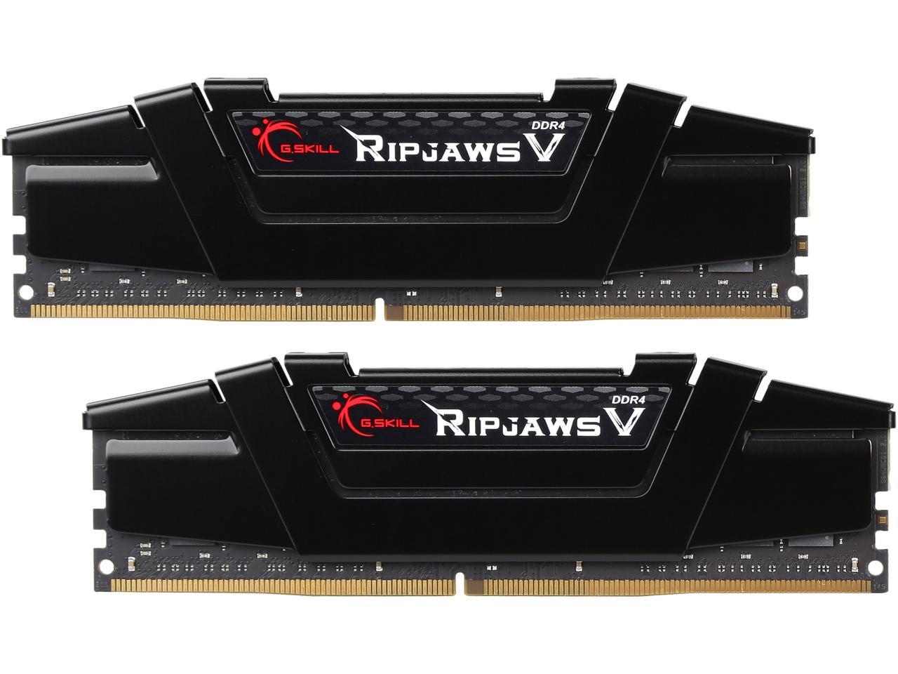 G.SKILL Ripjaws V Series 32GB (2 x 16GB) 288-Pin DDR4 SDRAM DDR4 3400 (PC4 27200) Desktop Memory Model F4-3400C16D-32GVK