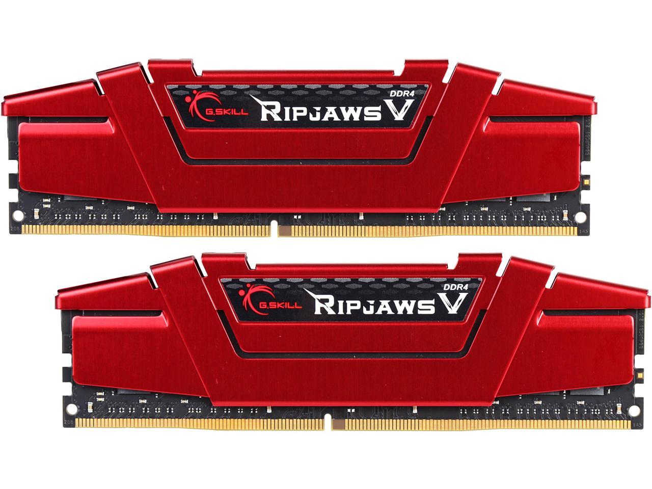 G.SKILL Ripjaws V Series 32GB (2 x 16GB) 288-Pin DDR4 SDRAM DDR4 3400 (PC4 27200) Desktop Memory Model F4-3400C16D-32GVR