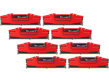 G.SKILL Ripjaws V Series 64GB (8 x 8GB) 288-Pin DDR4 SDRAM DDR4 3200 (PC4 25600) Desktop Memory Model F4-3200C15Q2-64GVR